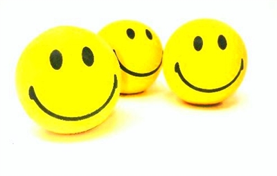 2-inch Gel-Filled Happy Face Gel Stress & Fidget Ball